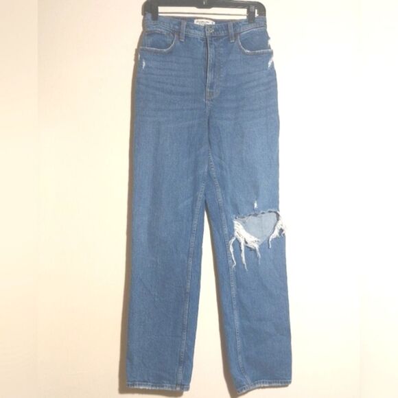 Abercrombie & Fitch Women's Curve Love Ultra High Rise 90s Straight Jeans 28 - Picture 8 of 16